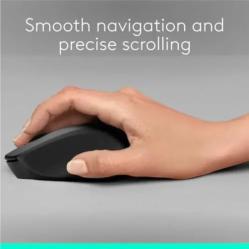 Logitech M330/M331 Wireless Silent Mouse, Ergonomic Comfort Design Quiet Click USB Plug and Play Mouse for PC Laptop Desktop