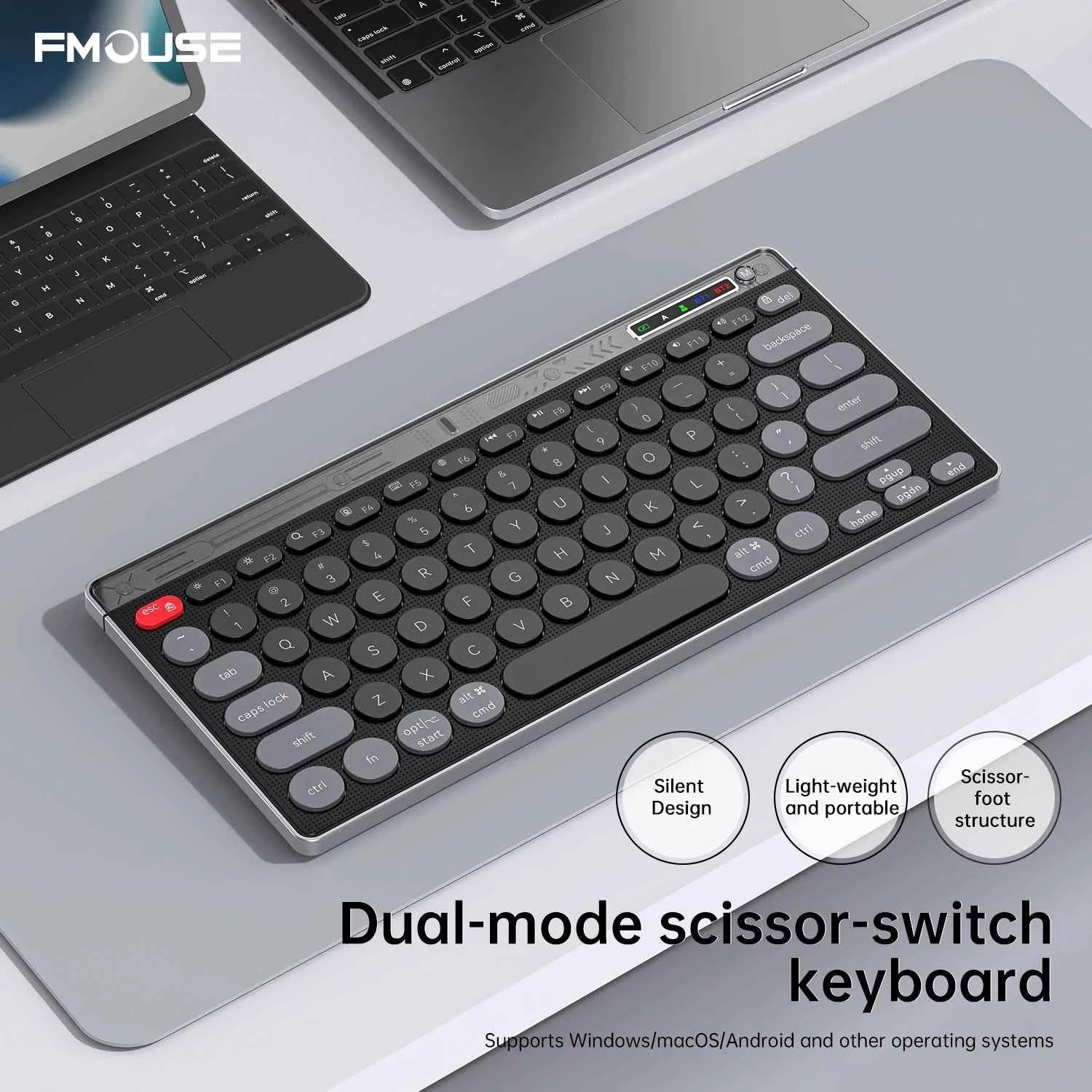 Bluetooth Wireless Keyboard Mouse Set Laptop Silent Button Charging Portable Mini Wireless Keyboard Office Typing