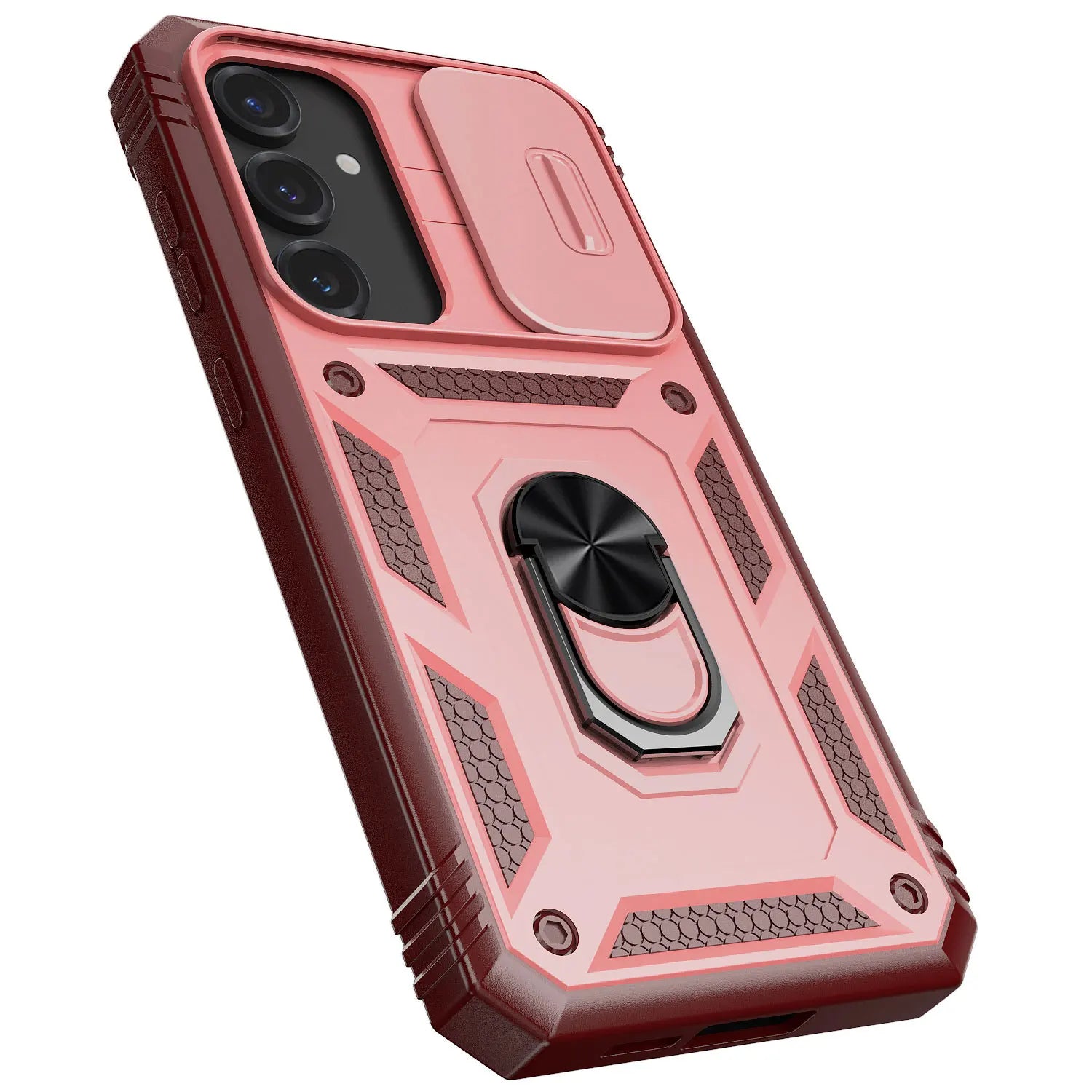 For Samsung Galaxy S25/S25 Plus/S25 Ultra/S25 Edge Case Shockproof Hard Kickstand Cover And 2pcs Tempered Glass Screen Protector