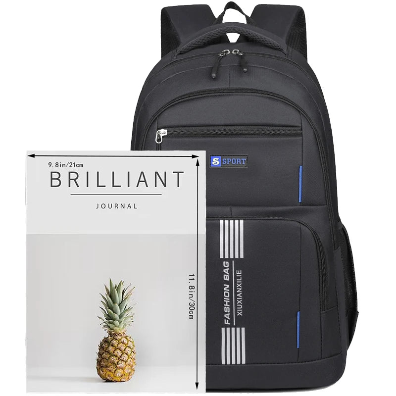 Neutral style backpack for men and women,suitable for business trips and student schoolbags,with multiple layers of pockets