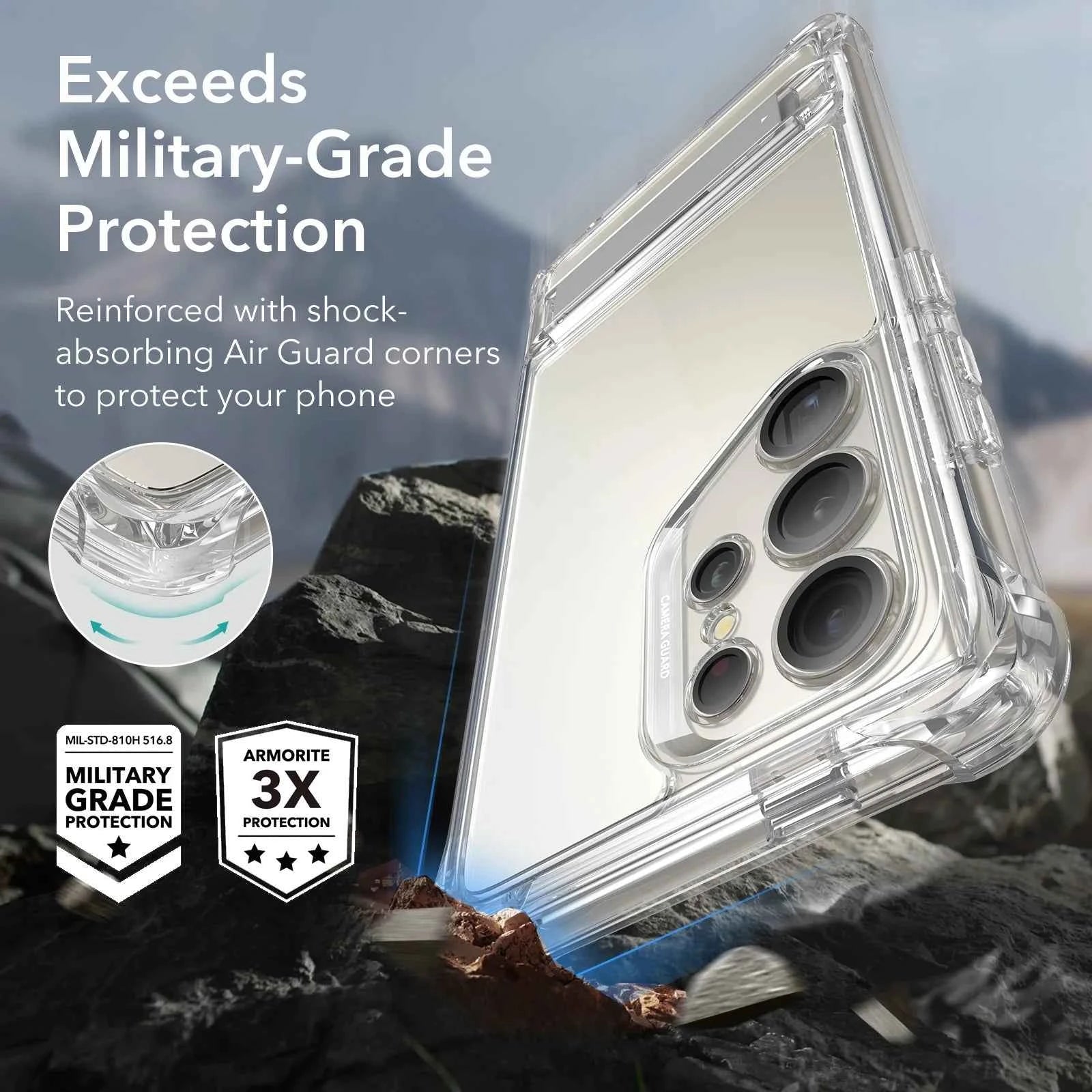 ESR for Samsung Galaxy S24 Ultra Armor Series Case Full Body Protection Front Cover with Screen Protector