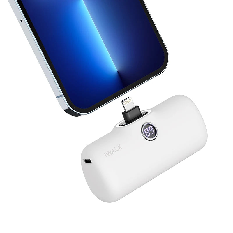 IWALK Capsule Power Bank Mini Portable Wireless Backup Battery Fast Charging Power Supply 4800mAh Suitable for iPhone Lightning