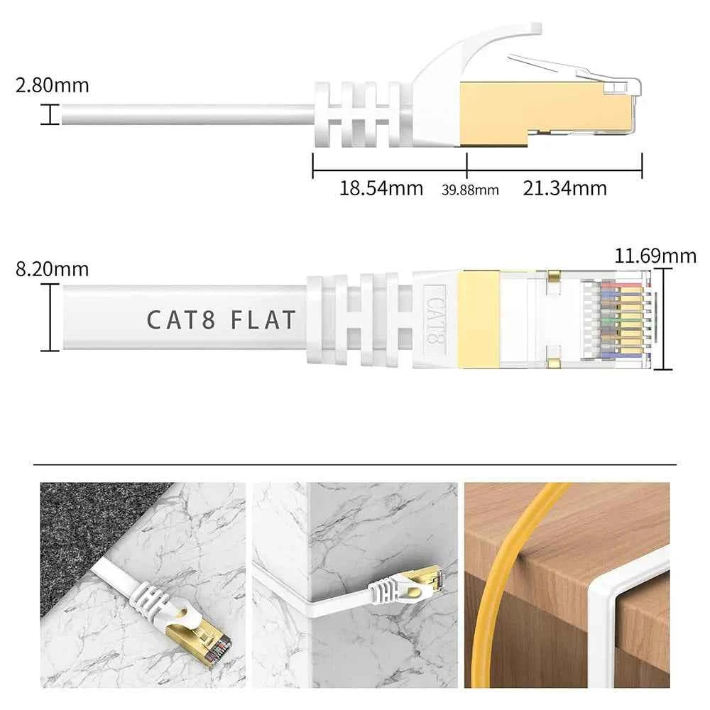 Vention Ethernet Cable RJ 45 Cat7 Lan Cable STP RJ45 Network Cable for Cat6 Compatible Patch Cord for Router Cat7 Ethernet Cable