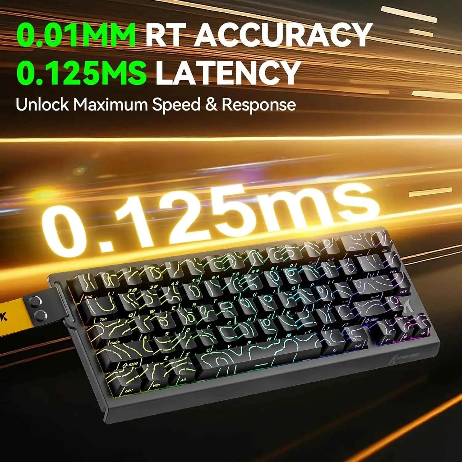 MAMBASNAKE x Attack Shark X68 HE Gaming Keyboard & R1 Mouse Combo,8KHz Magnetic Switch Keyboard