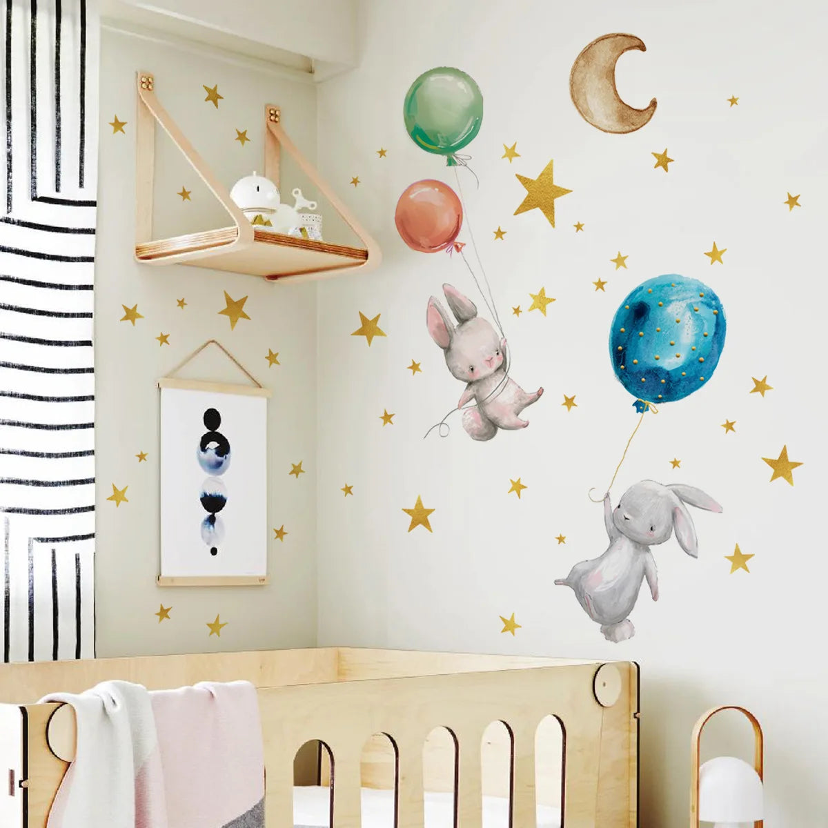 Cartoon Luminous Wall Stickers Glow In The Dark Fluorescent Rainbow Wall Decal For Kid Rooms Bedroom Ceiling Nursery Home Decor