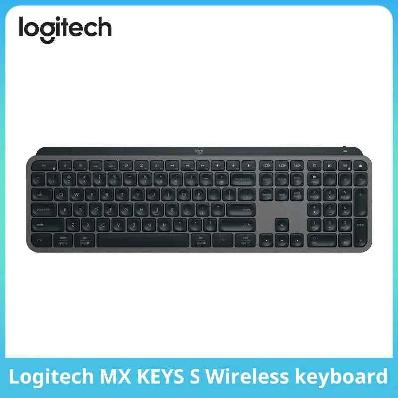 NEW Logitech MX Keys S Wireless Bluetooth Keyboard Office Multi-device Connection Backlit Bolt Ultra-thin and Portable