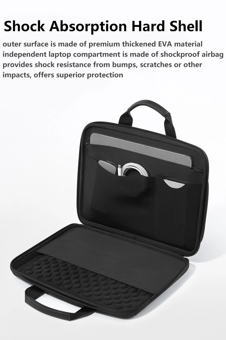 14 15.6 inch Laptop Case Hard Shell Laptop Shoulder Bag Men Women Business Briefcase for MacBook Pro 16 M4 Huawei Lenovo HP Dell
