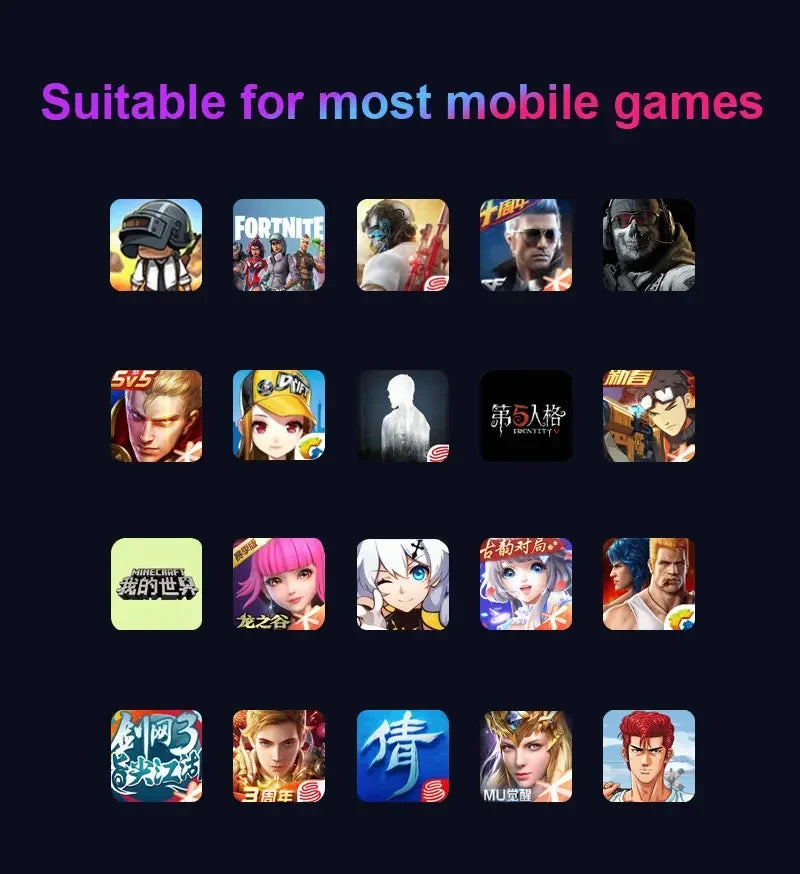 M1 Pro Gamepad Mobile Game Controller 4 in 1 Mouse Keyboard Converter BT V5.0 Programmable Adapter Support iOS Android System