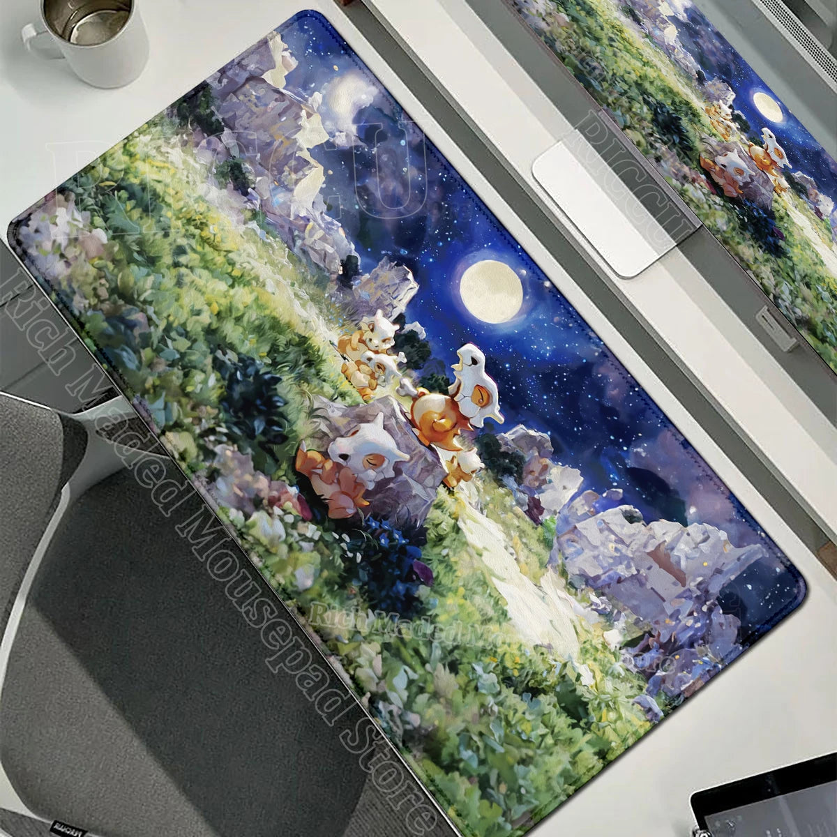 Kawaii Cubone Large Mouse Pad Gamer XXL Pc Keyboard Mouse Mat Tapis Souris Gaming HD P-Pokemons Rubber Mousepad Desk Accessories