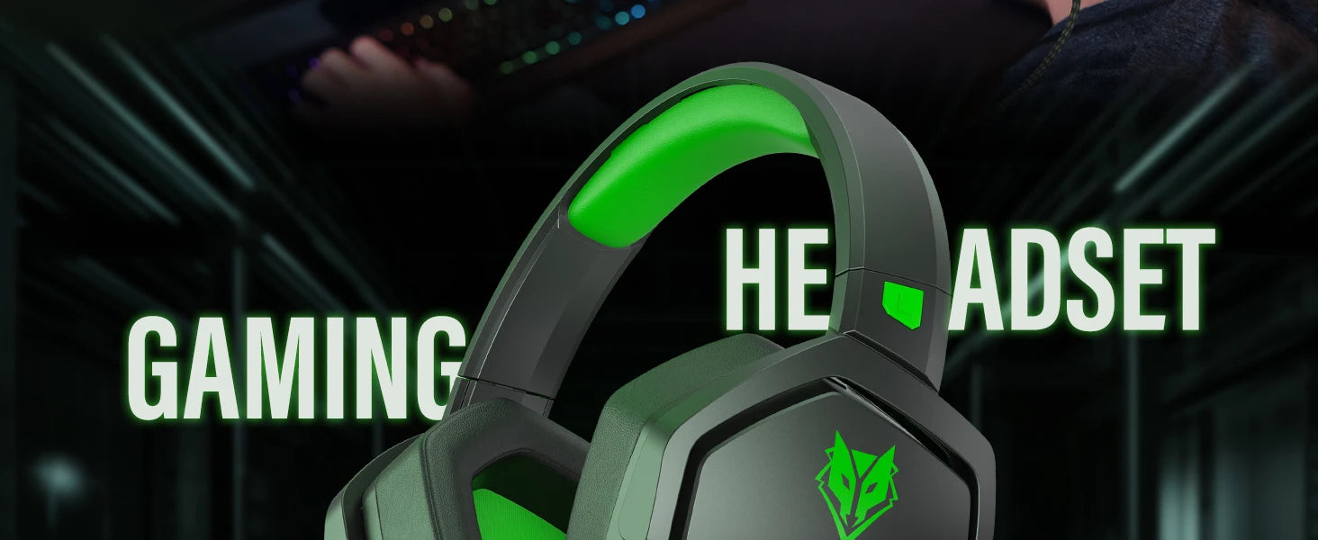 NUBWO N16 Gaming Headset - Noise Canceling Mic, Stereo Sound, and Comfortable Design Gaming Headphones for PS5, PS4, Xbox One