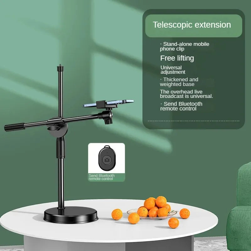 Mobile Phone Head Up Shooting Stand Desktop Live Overhead Painting Calligraphy Photography Artifact 360 Degrees Rotation