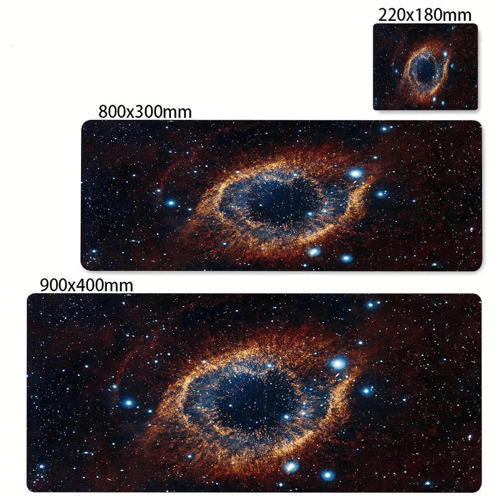 Space Earth Starry Sky Mouse Pad Gamer Pc Gaming Accessories Rubber Mat XXL Space Deskmat Keyboard Cabinet Mause Laptops Mats
