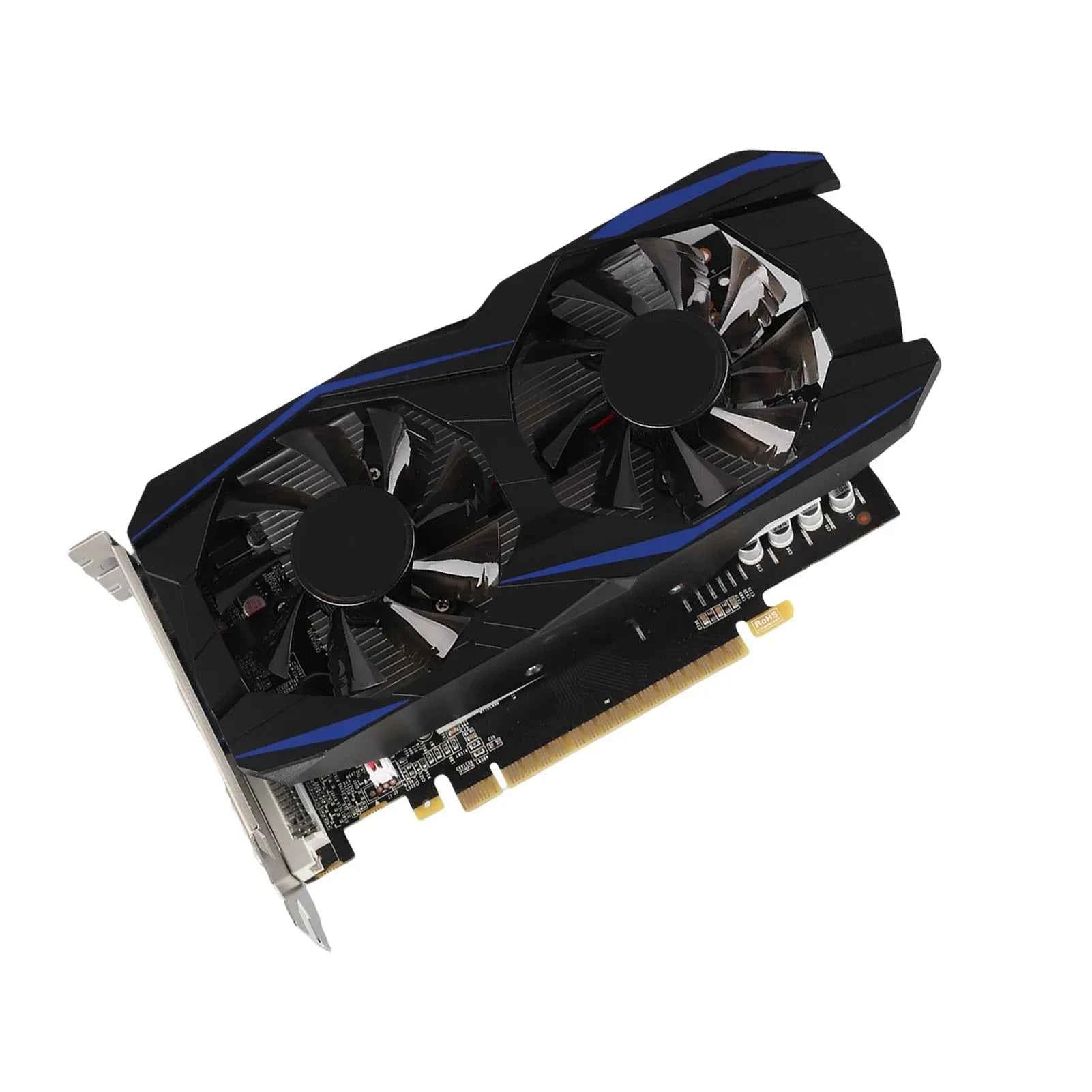 Computer Graphics Card Good Performance Low Noise Graphics Card Small Size 128bit  Bit Width for Dual Fan Desktop Computer