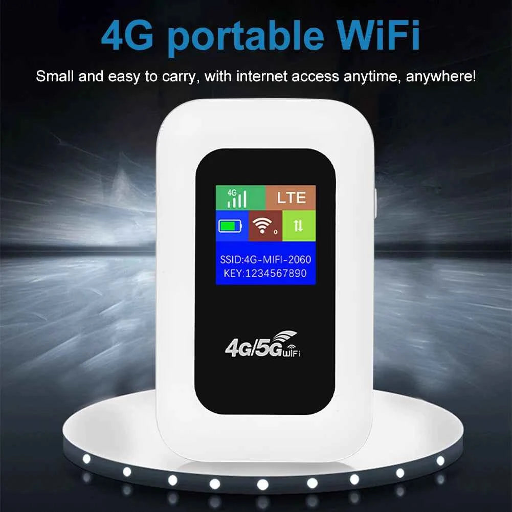 4G LTE Mobile WiFi Router with SIM Card Slot 150Mbps Wireless Router Repeater Mini Outdoor Hotspot for Home Office RV Camping
