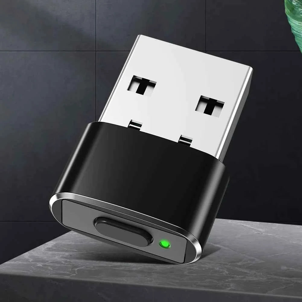 Mini Mouse Mover Jiggler ON/Off Button USB Automatic Move Cursor Shaker Undetectable Plug and Play Keeps Awake for Computer