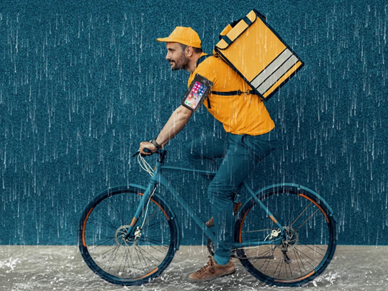 HAISSKY Armband Mobile Phone Waterproof Pouch For iPhone 17 16 15 14 13 12 Pro Max 15 Plus Swimming Surfing Diving Arm Phone Bag