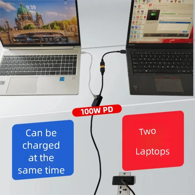 330W GaN Charger For Lenovo/Dell/HP/Asus/Razer/MSI/Macbook/Acer/Xiaomi Notebooks Mobile IPhone16 17  100W USB Type C PD Charger.