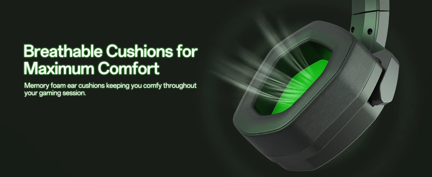 NUBWO N16 Gaming Headset - Noise Canceling Mic, Stereo Sound, and Comfortable Design Gaming Headphones for PS5, PS4, Xbox One