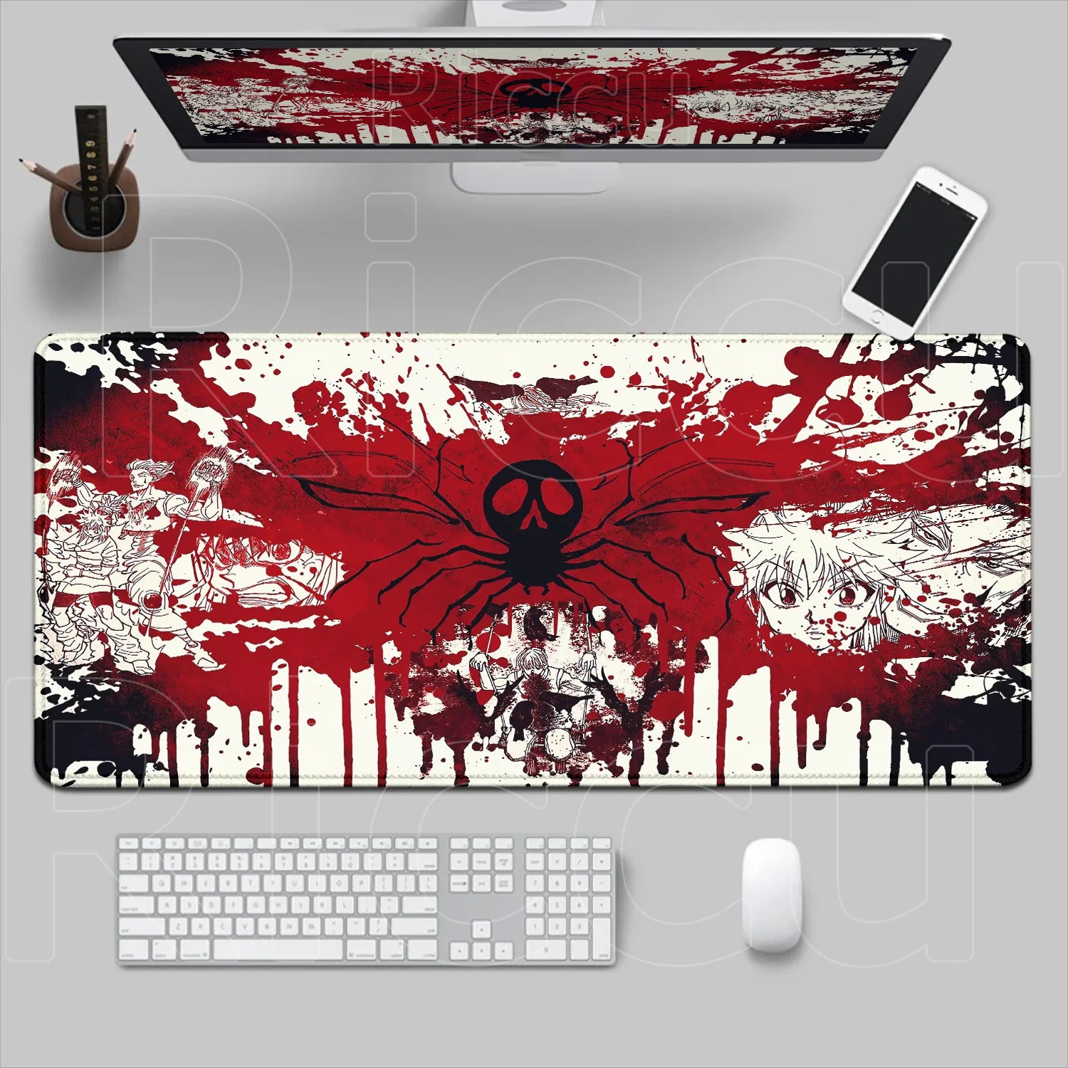 New Hxh Large Mousepad Hunter X Hunter Mouse Pad XXL Gaming Accessories Office Gamer Keyboard Desk Mat Non-Slip Laptop Anime Rug