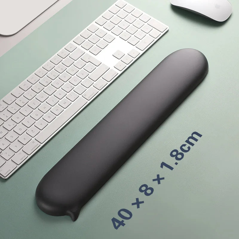 Chat Bubble Silicone Wrist Mouse Pad Keyboard Hand Rest Wrist Rest Palm Rest Wrist Pad Ergonomics White High Value Solid Color