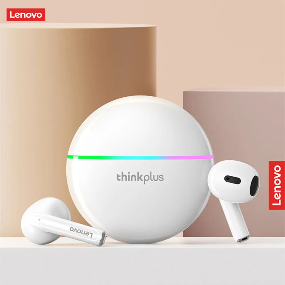 Lenovo XT97 Bluetooth Wireless Headphones With Flash Led Light  Bluetooth Earphone Wireless Earbuds Headsets With Microphones