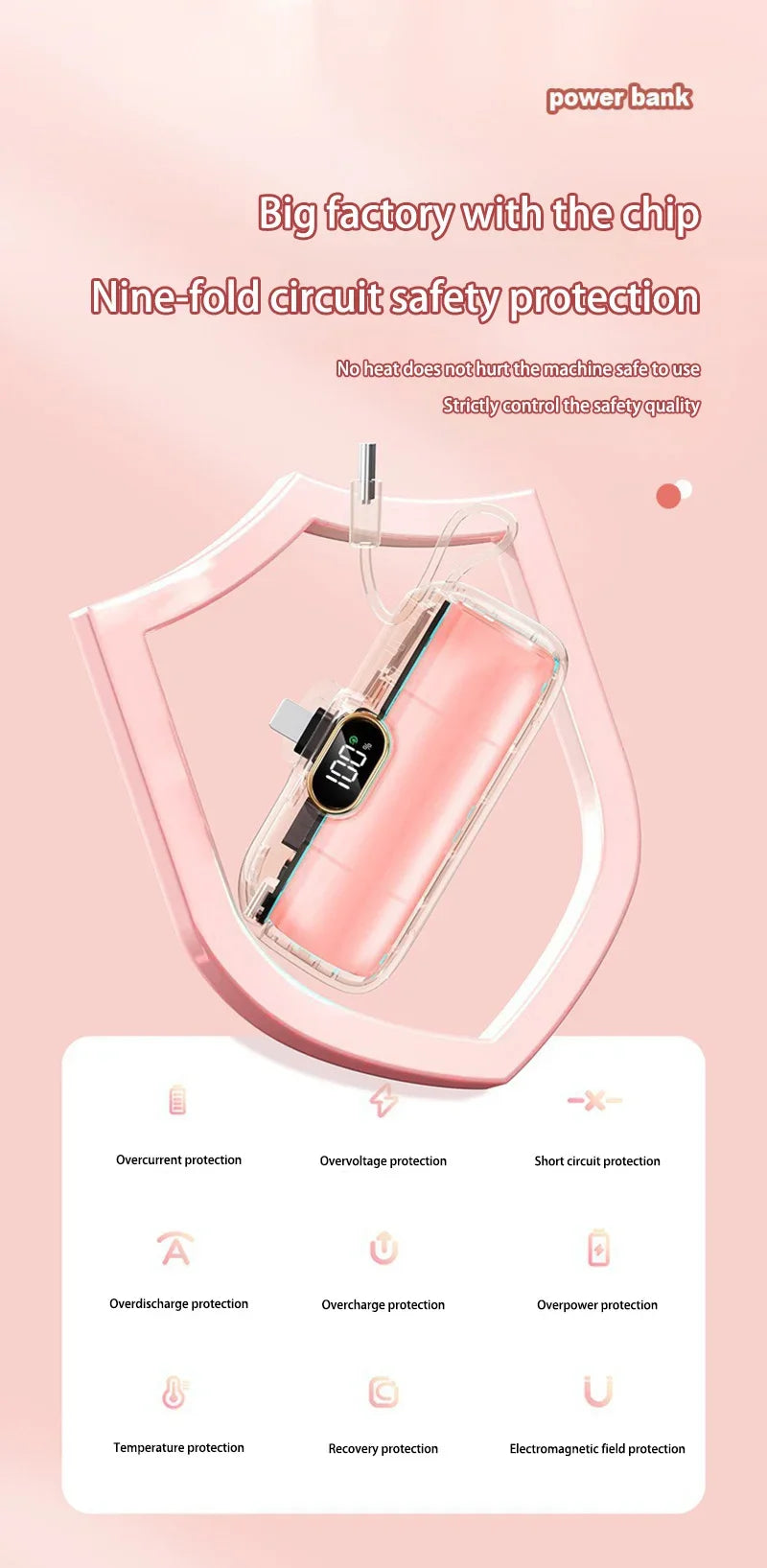 Lenovo Mini Convenient Mobile Power Bank 30000mAh Portable Fast Charging Suitable For iPhone For Samsung External Battery 2026