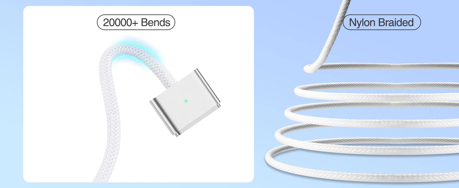 140W USB C to Magnetic 3 Cable, Charger for Mac Book Pro 16,15,14,13 inch,2021-2023 M1 M2 Mac Book Air Laptop Power Adapter