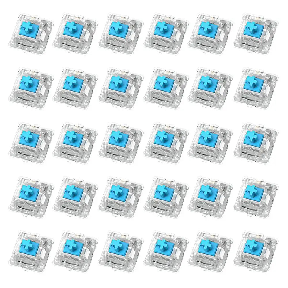 30Pcs Switch Mechanical Keyboard Switch 3Pin Clicky Linear Tactile Silent Switches RGB LED SMD Gaming for MX Switch