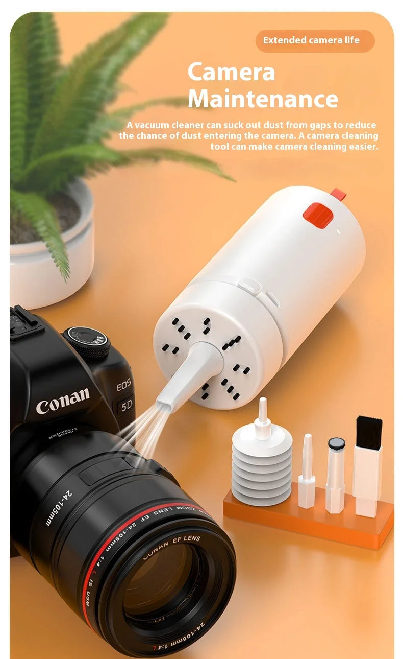 21-in-1 Electric Vacuuming Computer Multi-function Cleaning Brush Kit Camera Headset Keyboard Cleaning Supplies (with detergent)
