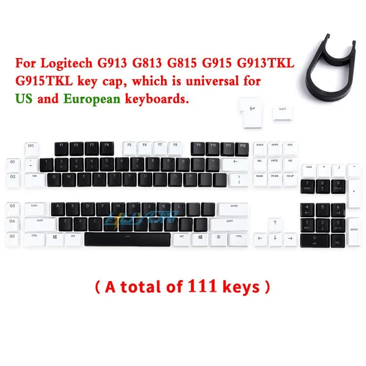 For Logitech G915\G913\G815\G813\TKL87 Gaming Mechanical Keyboard Keycaps Non-slip Textured Replacement Cap