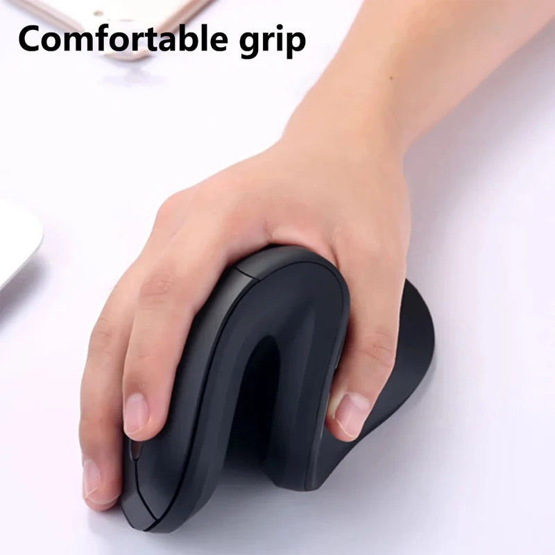 Warvank U2 Vertical Wireless Mouse Ergonomic Optical Comfortable Silent Office Mouse DPI Adjustable 800/1200/1600 for PC Laptop