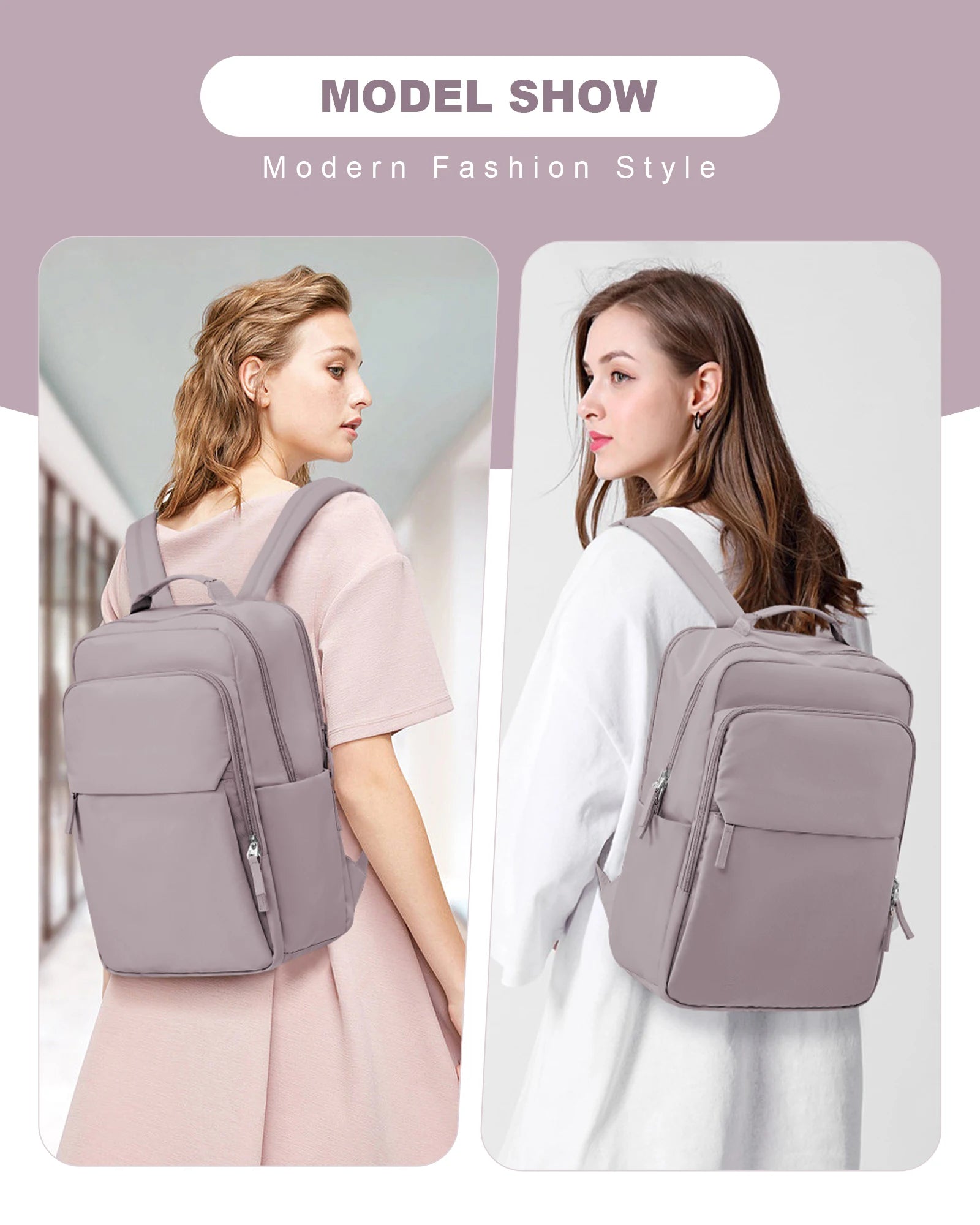Backpacks for Women Versatile College Daypack Casual Student Schoolbag Waterproof Large-Capacity Travel Backpack Laptop Bag