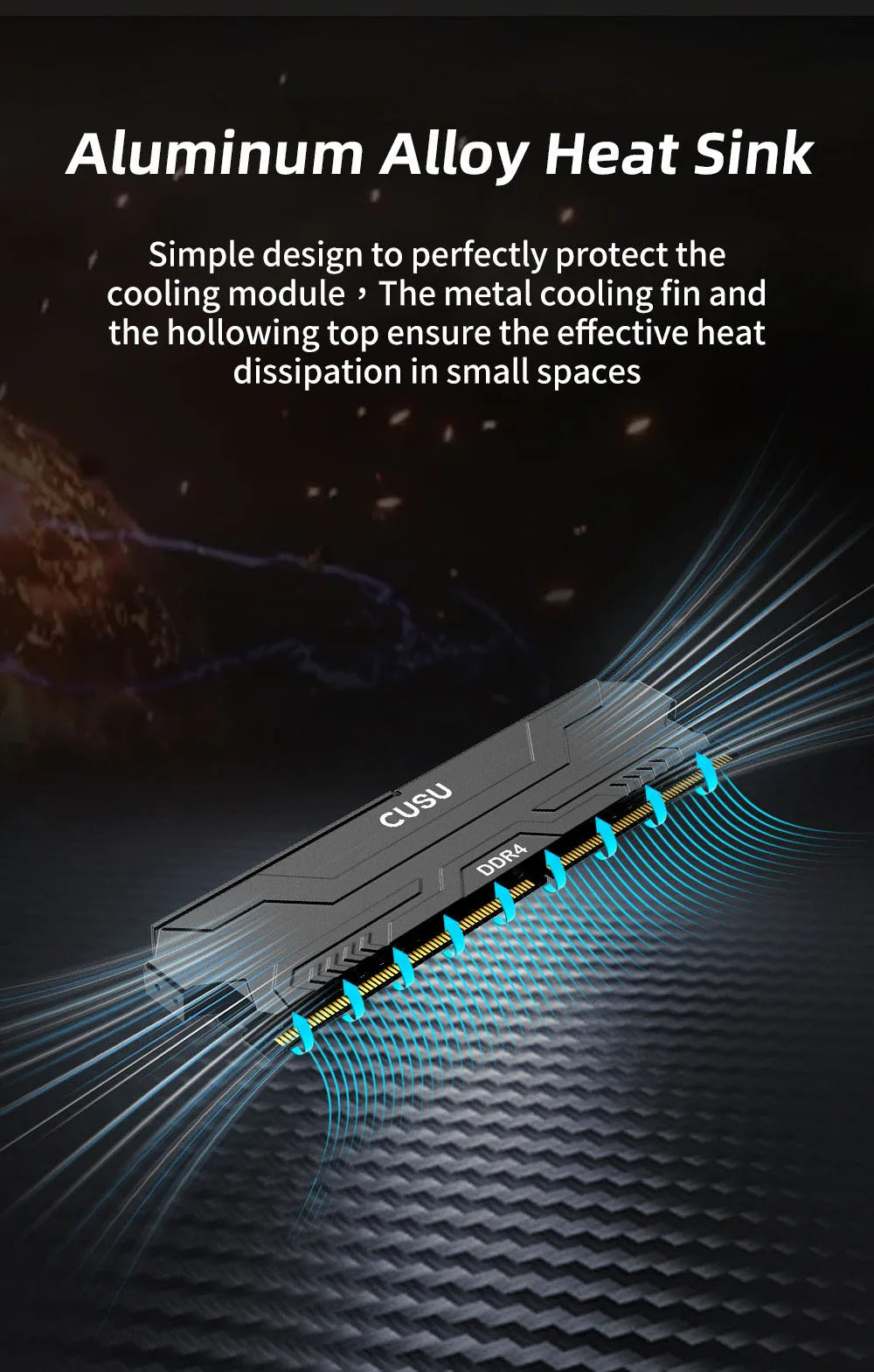 CUSU RAM DDR4 8GB 16GB Memory 3200MHz 3600MHz DDR5 5600MHz 6400MHz Desktop Ram 288pin Udimm for Intel AMD Motherboard