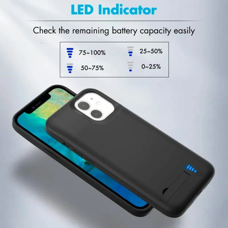 10000mAh Battery Cases for IPhone 16 Pro 15 Pro Max 14 Plus 13 12 Mini 11 X XR XS 6 6S 7 8 Plus SE 2020  Charger Bank Power Case