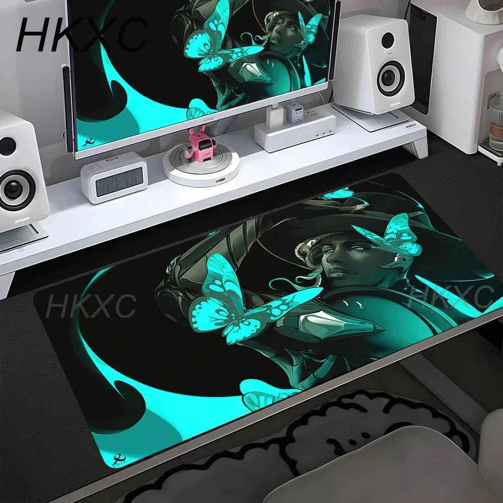 Gaming Valorant Mouse Pads Computer Pad Gamer Girl Desk Xxl PC Cabinet Carpet Kawaii Gamers Accessories Keyboard Hot Mausepad XL
