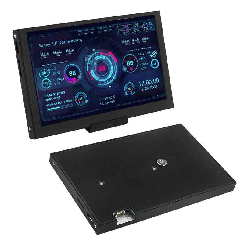 SHCHV 5-Inch IPS Type-C Secondary Monitor – 480×800 LCD Display for Monitoring (Dynamic Themes, USB Plug & Play)