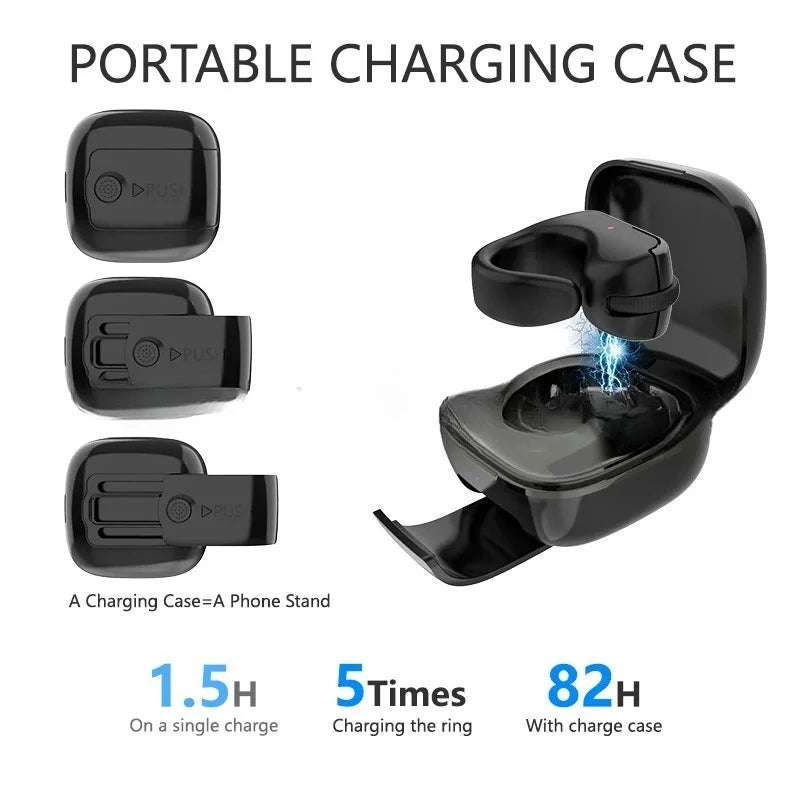 Ring Mouse Rechargeable Mini Light Weight Bluetooth 2.4g Dual-Mode Wide Compatible Remote Control Selfie Scan Short Video Speech
