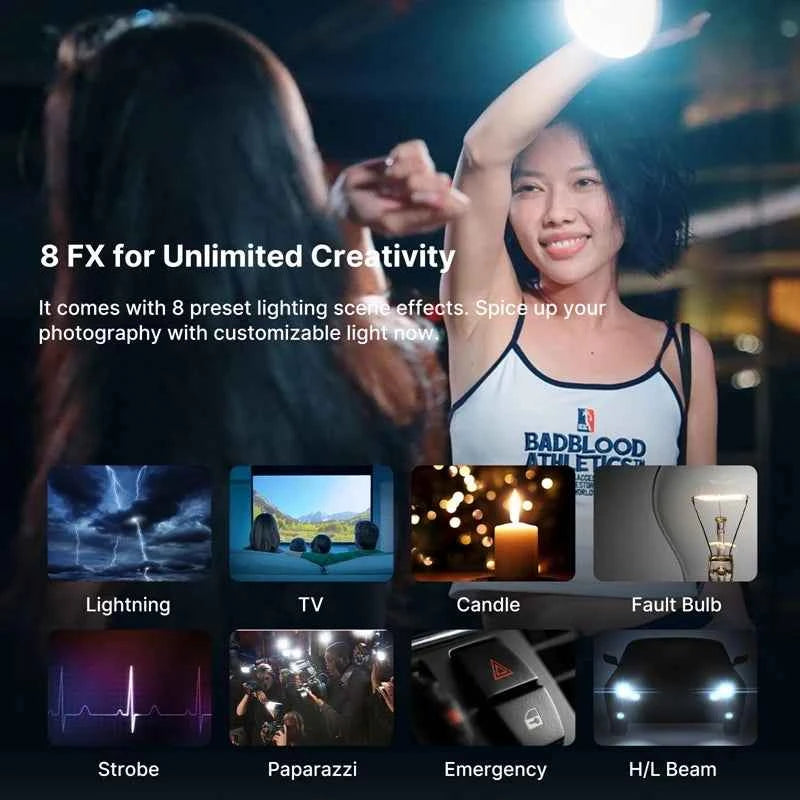 Ulanzi L023 40W pro Video Light Mini Bowens Mount Bi-color 2500-6500K with 3400mAh COB Light for Photography