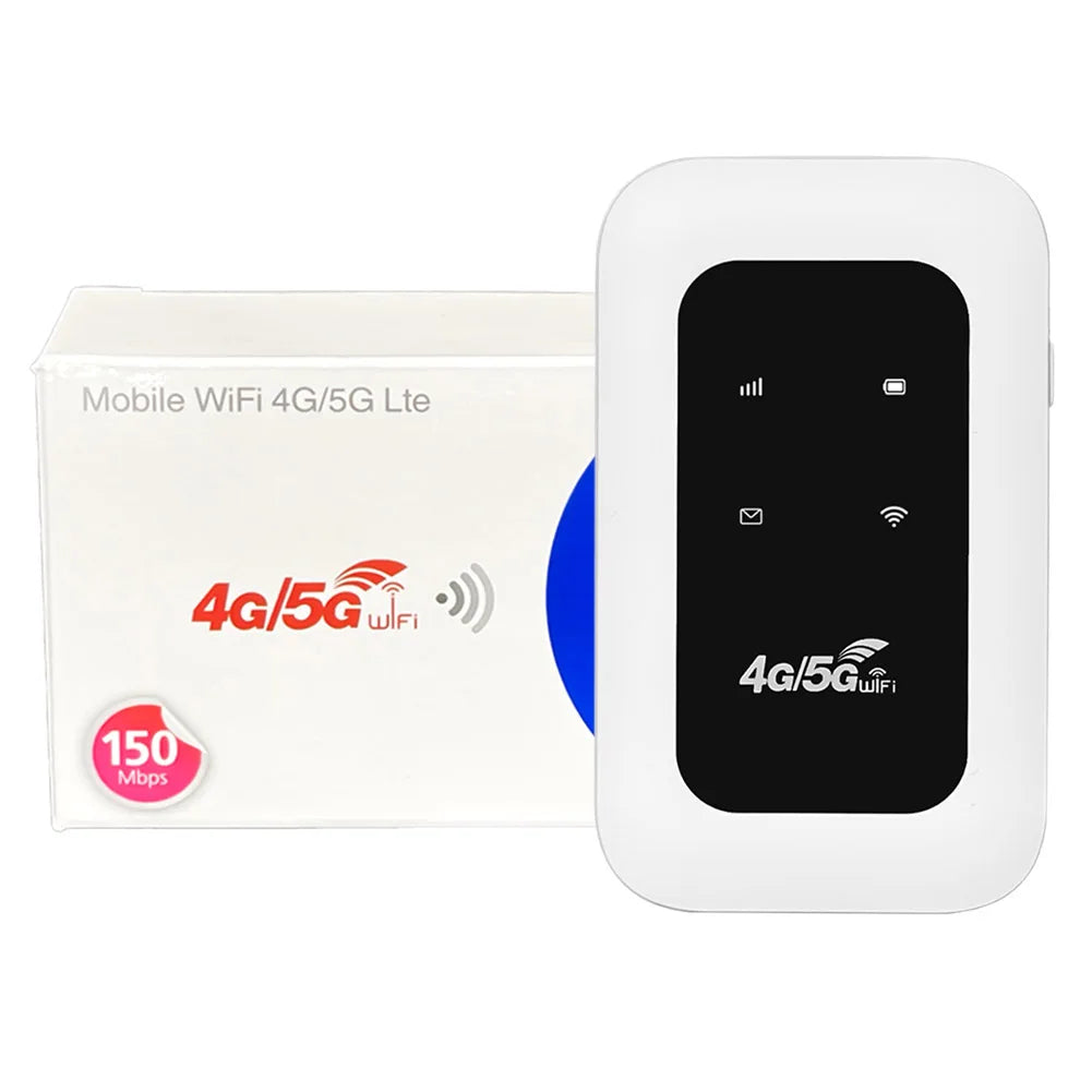 4G LTE Mobile WiFi Router with SIM Card Slot 150Mbps Wireless Router Repeater Mini Outdoor Hotspot for Home Office RV Camping