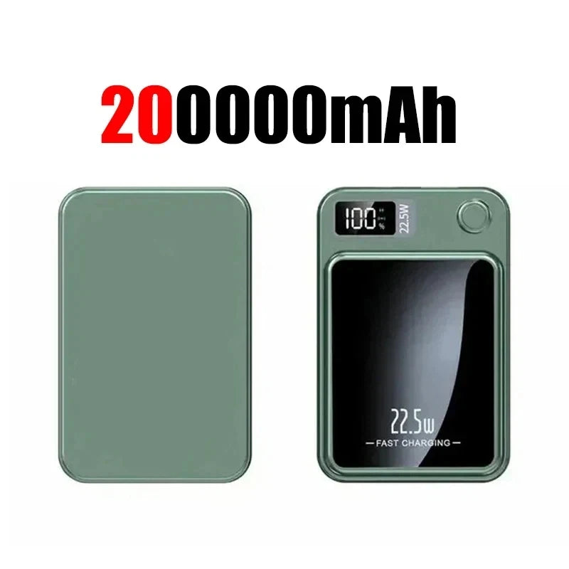 Magnetic Wireless Power Bank 200000mAh 22.5W Fast Charging External Battery Charger For Huawei Samsung iPhone PD 20W Powerbank