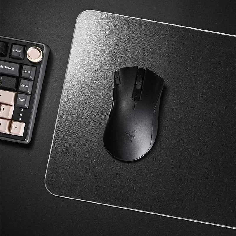 Photovoltaic Glass Gaming Mouse Pad XXL Large Size Tempered Surface for FPS eSports Ultra-Smooth Glide Professional Desktop Mat