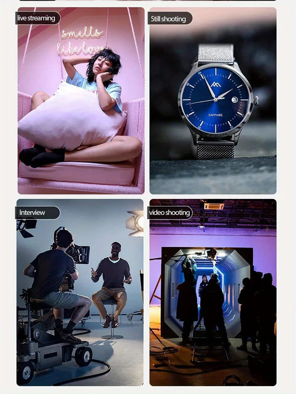LED Photo Studio Light Video Studio Light With Dimmable for Game Live Video Lighting Portable Video Recording Photography Lamp