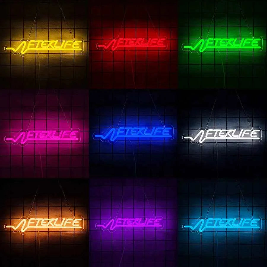 Cyberpunk Neon Sign Game LED Sign for Wall Decor Shooting Games Neon Light for Gaming Room Man Cave Bedroom Gifts for Teen Boys