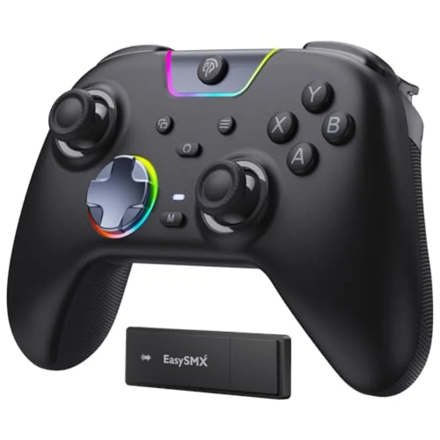 X05Pro Wireless Gaming Controller for PC, Switchand Phone Ultra-Quiet Buttons, Hall Effect Joysticks, 2-Stage Triggers, 1000Hz