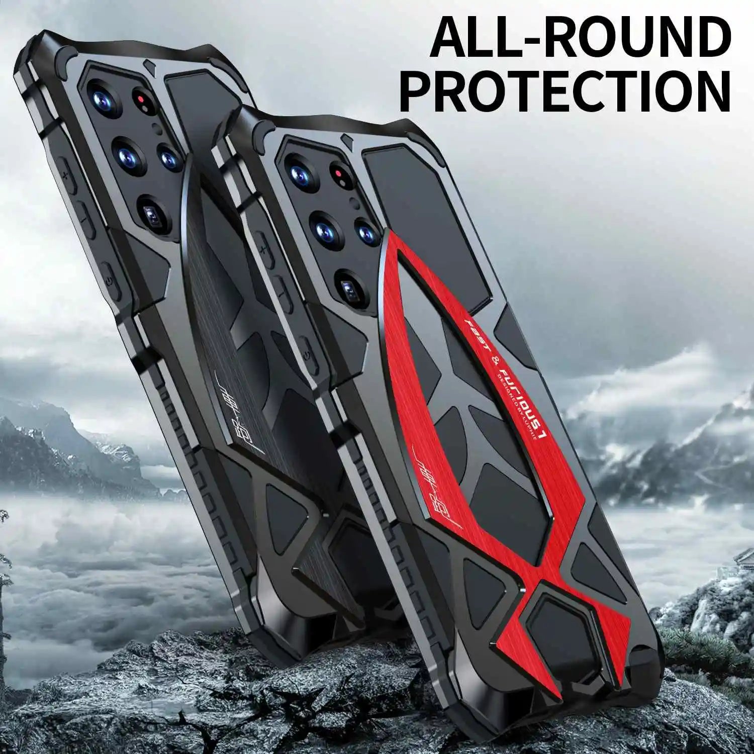 Military Grade Heavy Armor Metal Phone Case for For Samsung Galaxy S26 S25 S24 S23 S22 Ultra Luxury Shockproof Back Cover Bumper