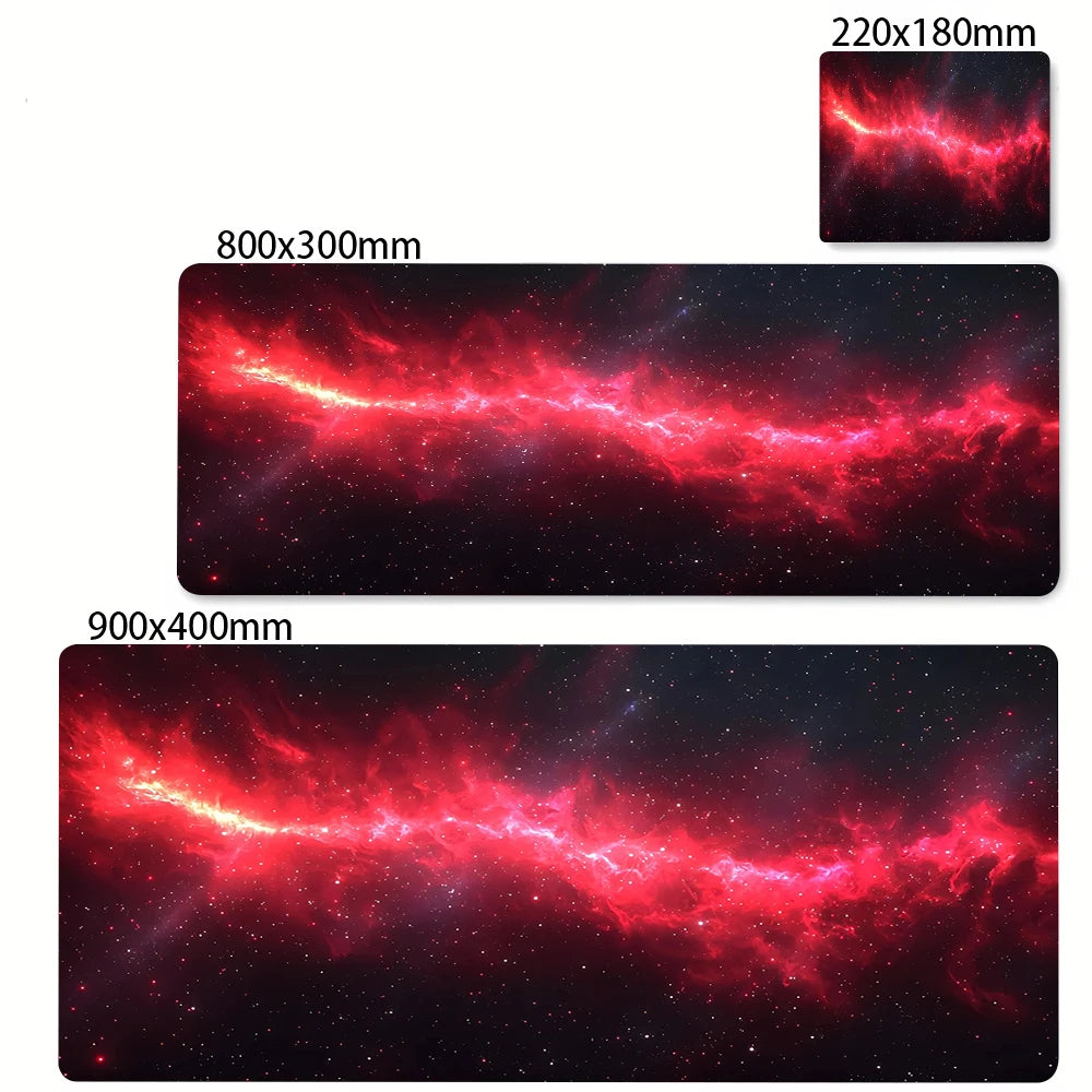 Space Earth Starry Sky Mouse Pad Gamer Pc Gaming Accessories Rubber Mat XXL Space Deskmat Keyboard Cabinet Mause Laptops Mats