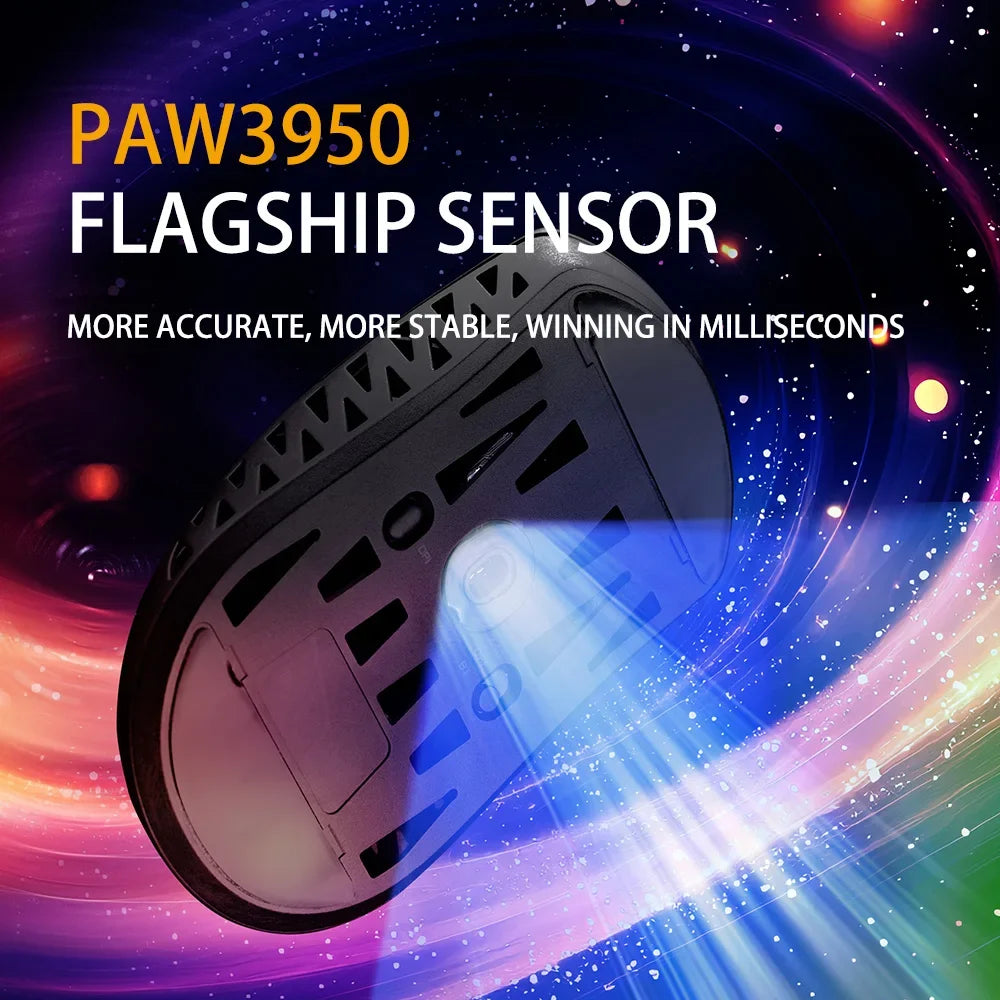 IROK HE6 Gaming Mouse Wireless Carbon fiber Lightweight Dual Mode USB Paw3950 Gamer E-Sports Accessories Pc Gaming Mouse Gift - WinSupport Tech