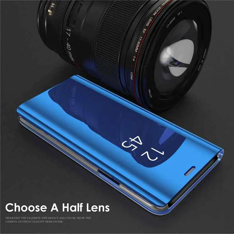 Smart View Mirror Leather Flip Case for Samsung Galaxy S26 Ultra Sumsung Samsang S 26 Plus S26Ultra S26+ 5G Magnetic Stand Coque