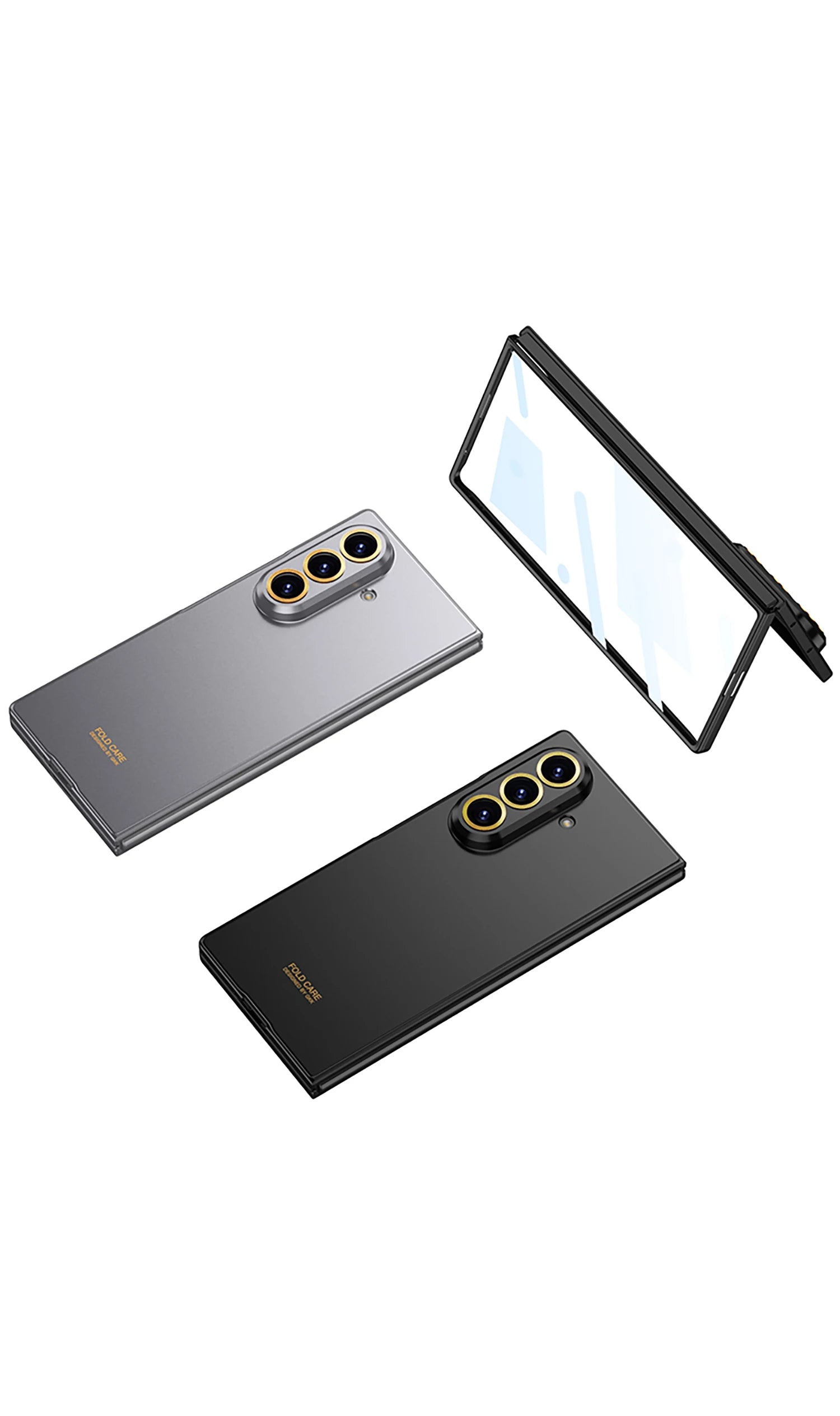Luxury Fashionable Ultra-thin Phone Case For Samsung Galaxy Z Fold 7 6 5G With Screen Glass Protect Film Matte Protector Cover