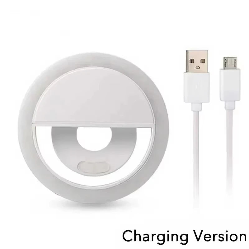 LED Selfie Ring Light for Mobile Phone Lens Selfie Light for IPhone, Samsung, Xiaomi, POCO Mobile Phone Portable Selfie Light